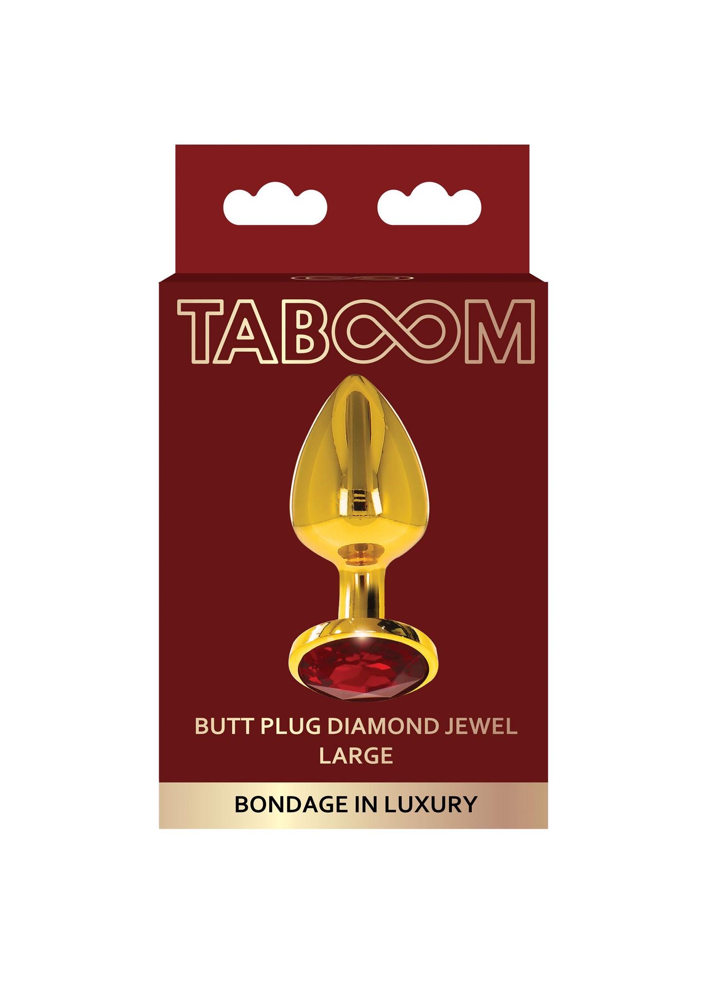 Butt plug with diamand jewel l
